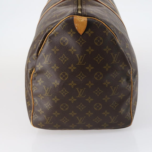 LOUIS VUITTON Monogram Keepall 55 Boston Bag M41424 LV Auth bs29438