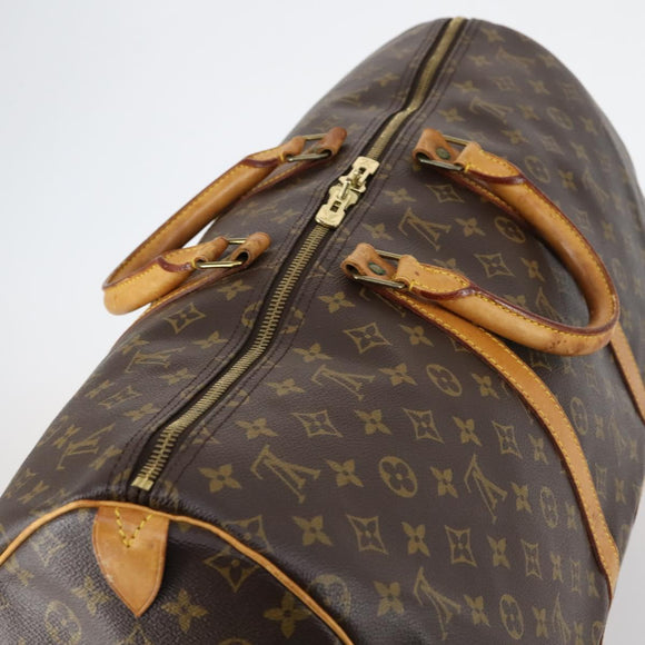 LOUIS VUITTON Monogram Keepall 55 Boston Bag M41424 LV Auth bs29438
