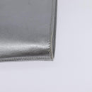 Salvatore Ferragamo Gancini Shoulder Bag Leather Silver Auth bs29440-11