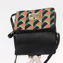 RED VALENTINO Shoulder Bag Leather Multicolor Gold Auth bs29441-10