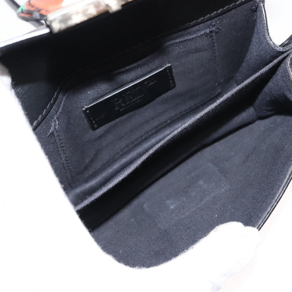 RED VALENTINO Shoulder Bag Leather Multicolor Gold Auth bs29441