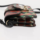 RED VALENTINO Shoulder Bag Leather Multicolor Gold Auth bs29441-4