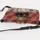 RED VALENTINO Shoulder Bag Leather Multicolor Gold Auth bs29441-6