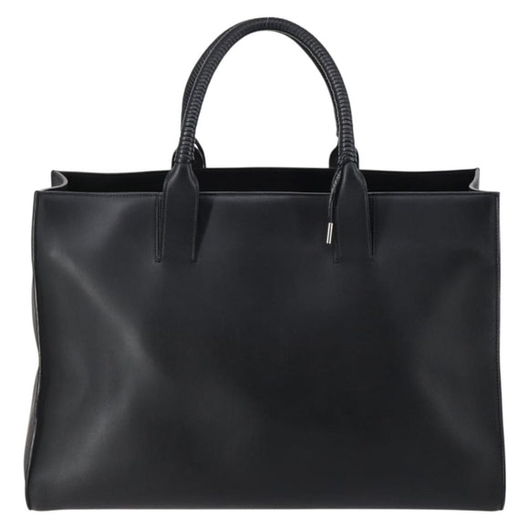 BALENCIAGA Tote Bag Leather Black Auth bs29442