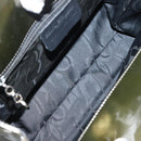 Salvatore Ferragamo Gancini Bag Patent leather Silver Olive Green Auth bs29443-17