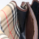 Burberrys Nova Check Shoulder Bag Canvas Beige Gold Auth bs29444-19