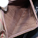 Burberrys Nova Check Shoulder Bag Canvas Beige Gold Auth bs29444-12