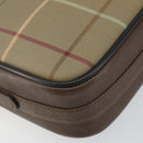 Burberrys Nova Check Shoulder Bag Canvas Beige Gold Auth bs29445-16