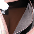 Burberrys Nova Check Shoulder Bag Canvas Beige Gold Auth bs29445-12