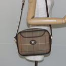 Burberrys Nova Check Shoulder Bag Canvas Beige Gold Auth bs29445-21