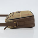 Burberrys Nova Check Shoulder Bag Canvas Beige Gold Auth bs29445-4
