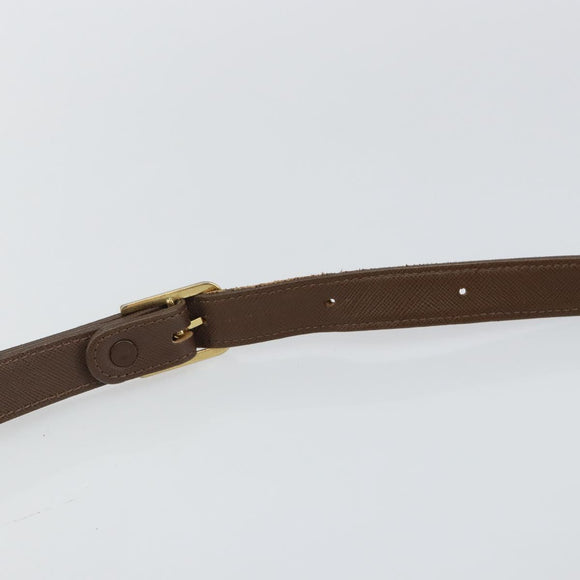 Burberrys Nova Check Shoulder Bag Canvas Beige Gold Auth bs29445