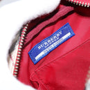 BURBERRY Nova Check Blue Label Shoulder Bag Canvas Beige Silver Auth bs29446-17