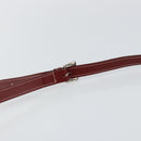 BURBERRY Nova Check Blue Label Shoulder Bag Canvas Beige Silver Auth bs29446-8