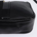 Salvatore Ferragamo Vala Shoulder Bag Leather Black Gold Auth bs29448-14