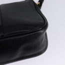 Salvatore Ferragamo Vala Shoulder Bag Leather Black Gold Auth bs29448-16