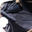 Salvatore Ferragamo Vala Shoulder Bag Leather Black Gold Auth bs29448-19