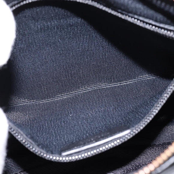 Salvatore Ferragamo Vala Shoulder Bag Leather Black Gold Auth bs29448