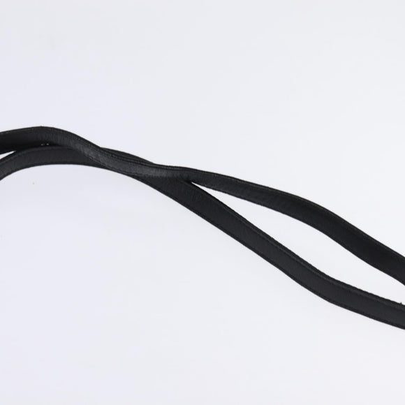 Salvatore Ferragamo Vala Shoulder Bag Leather Black Gold Auth bs29448