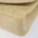 CHANEL Matelasse Chain Diana Shoulder Bag Lamb Skin Beige Gold CC Auth bs29451-10
