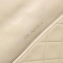 CHANEL Matelasse Chain Diana Shoulder Bag Lamb Skin Beige Gold CC Auth bs29451-16
