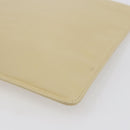 CHANEL camellia Pouch Lamb Skin Beige CC Auth bs29452-15