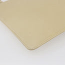 CHANEL camellia Pouch Lamb Skin Beige CC Auth bs29452-16