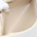 CHANEL camellia Pouch Lamb Skin Beige CC Auth bs29452-10