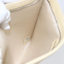 CHANEL camellia Pouch Lamb Skin Beige CC Auth bs29452-17