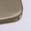 VALENTINO Chain Shoulder Bag Leather Gold Auth bs29454-17