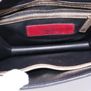 VALENTINO Chain Shoulder Bag Leather Gold Auth bs29454-10