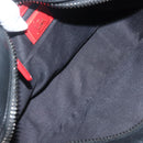 Christian Louboutin Clutch Bag Leather Black Silver Auth bs29456-15