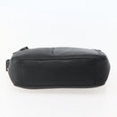 Christian Louboutin Clutch Bag Leather Black Silver Auth bs29456-7