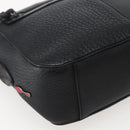 Christian Louboutin Clutch Bag Leather Black Silver Auth bs29456-9