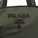 PRADA Hand Bag Nylon Khaki Auth bs29457-15