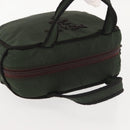 PRADA Hand Bag Nylon Khaki Auth bs29457-6