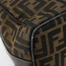 FENDI Zucca Canvas Vanity Hand Bag Black Brown Auth bs29458-12