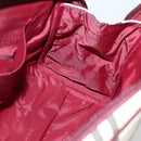 BURBERRY Nova Check Hand Bag Canvas Beige Silver Auth bs29464-18