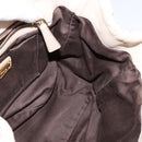 Miu Miu Matelasse Hand Bag Leather Beige Gold Auth bs29465-19