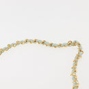 CHANEL Matelasse Chain Shoulder Bag Lamb Skin Light Blue Gold CC Auth bs29467-14