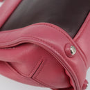 Miu Miu Hand Bag Leather 2way Pink Brown Silver Auth bs29468-13