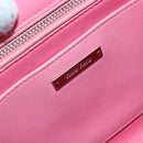 Miu Miu Hand Bag Leather 2way Pink Brown Silver Auth bs29468-18