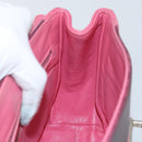 Miu Miu Hand Bag Leather 2way Pink Brown Silver Auth bs29468-20