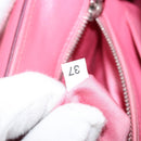 Miu Miu Hand Bag Leather 2way Pink Brown Silver Auth bs29468-24