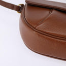 Burberrys Shoulder Bag Leather Brown Gold Auth bs29470-10