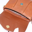 Burberrys Shoulder Bag Leather Brown Gold Auth bs29470-15