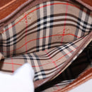 Burberrys Shoulder Bag Leather Brown Gold Auth bs29470-19