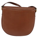 Burberrys Shoulder Bag Leather Brown Gold Auth bs29470-3