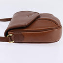 Burberrys Shoulder Bag Leather Brown Gold Auth bs29470-4