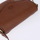 Burberrys Shoulder Bag Leather Brown Gold Auth bs29470-6
